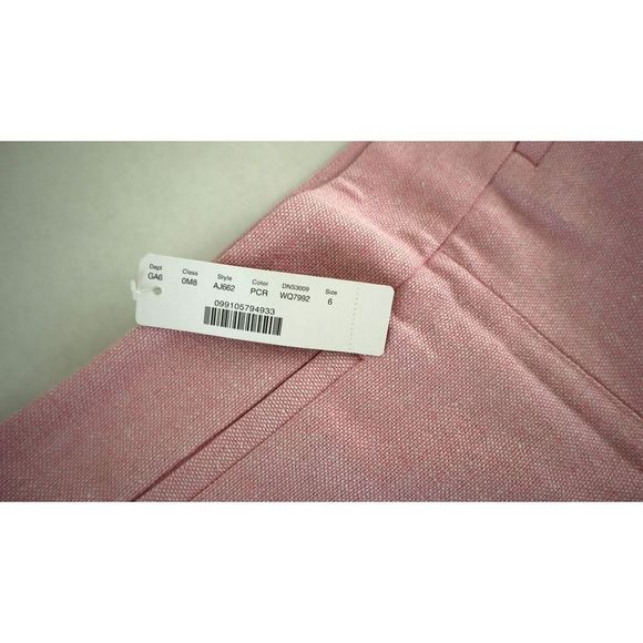 J. Crew AJ662 Women's Sz 6 Pink High Rise Linen Bermuda Shorts $98+ - Picture 4 of 7
